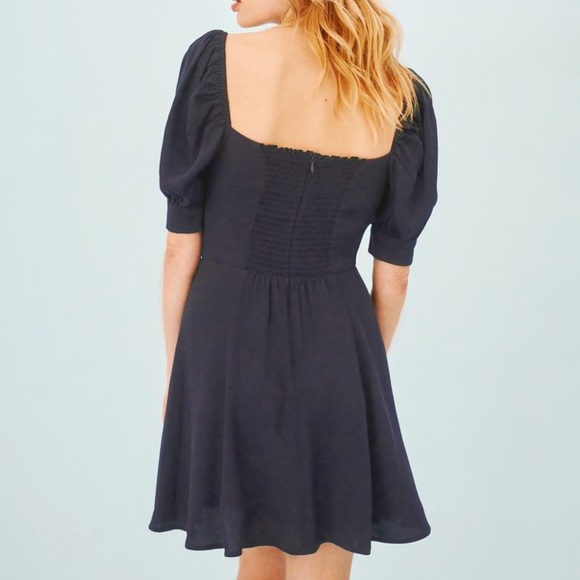 Reformation Lillet Dress Navy💕 - Picture 5 of 9